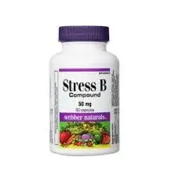 stress B compound 50mg 60capsule webber naturals