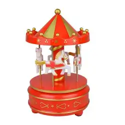 Rotating carousel music box