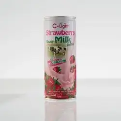 C Light milk and strawberry