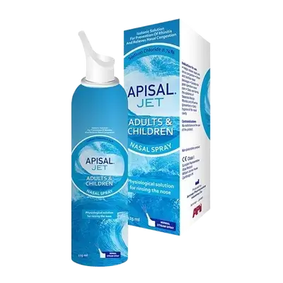 APISAL JET Adults & Children Nasal Spray Solution for Rinsing Nose 125ml _ API