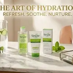 Simple skincare routine set