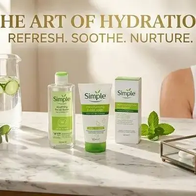 Simple skincare routine set