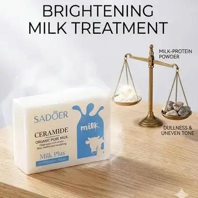 SADOER Ceramide Organic Pure Milk Plus Whitening Soap