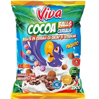 Viva Cacao Cereal Balls 250g//كرات حبوب الكاكاو فيفا 250 جرام