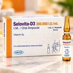 Selovita-D3 300,000 IU/mL – Vitamin D3 I.M./Oral Ampoule – 1 mL × 1 Ampoule