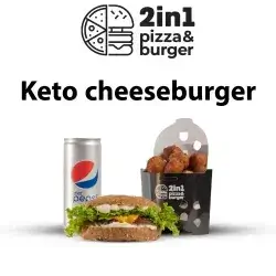 Keto Cheese Burger Meal