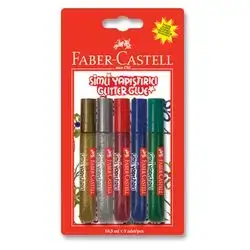 Faber-Castell Glitte Glue 10.5 ml * 5 PCS