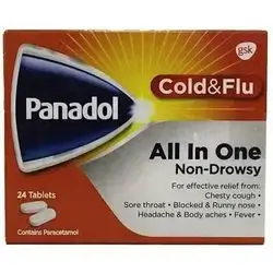 Panadol Cold and Flu- All in one relieves from cold, flu & chesty cough symptoms