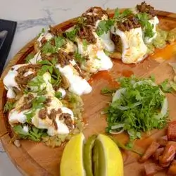 Meat Tantuni Sandwich with Yogurt