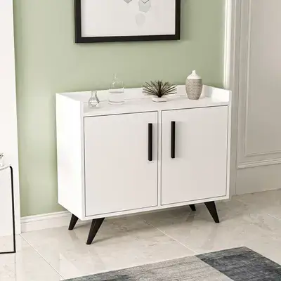 Laura Multi Purpose Cabinet - Parlak White