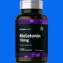 Horbäach Berkshire Labs Melatonin 10mg | 140 Quick Release Capsules Melatonin