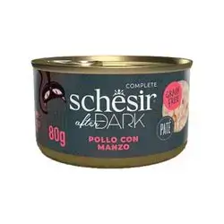 Schesir dark chicken with beef in pate 70g