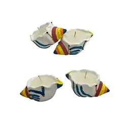 Oyster Shell with Wax, Quantity 2