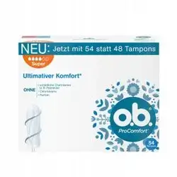 o.b. ProComfort Tampons - Super, 54 Pcs//سدادات قطنية بروكومفورت - سوبر، 54 قطعة