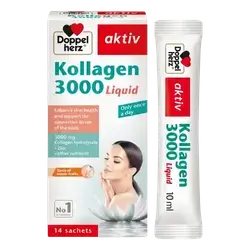Kollagen 3000 Liquid 14 Sachets _ Doppel Herz