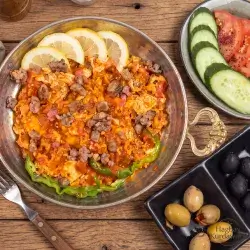 Minced Meat With Egg Meal