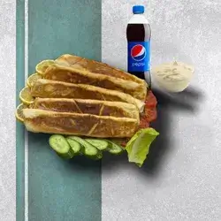 An 5 Shawarma With Garlic Cream And Medium Pepsi