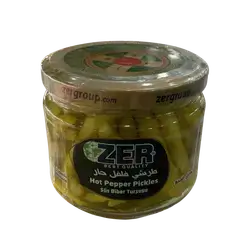 طرشي زير  فلفل حار ابيض حار زجاج  300 غم