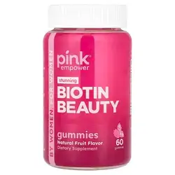 Pink biotin Beauty 60 Gummies