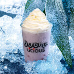 Taro Frappe With Popping Boba