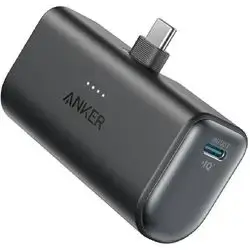 Anker Nano Power Bank 22.5W with Built-In USB-C Connector – Black
