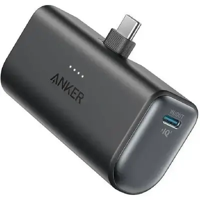 Anker Nano Power Bank 22.5W with Built-In USB-C Connector – Black