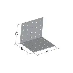 Angle Symetric 90° 100X80X80