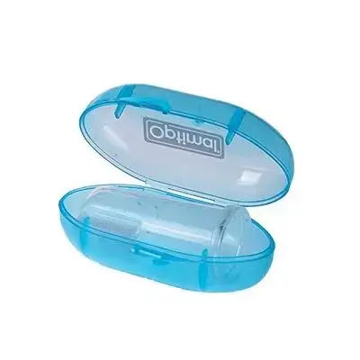 Baby Silicone Teething Toothbrush - Blue