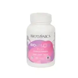 Bio-Glow Plus hair, skin, and nail support.