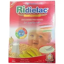 Ridielac milk & wheat with banana cereal 200g