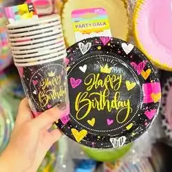disposable paper plate & cup