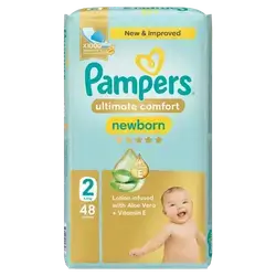 Pampers Newborn Ultimate Comfort (2) 3-8kg 46 Diapers