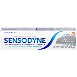 Sensodyne Extra Whitening Toothpaste for Sensitive Teeth, Cavity Prevention and Sensitive Teeth Whitening 75ml