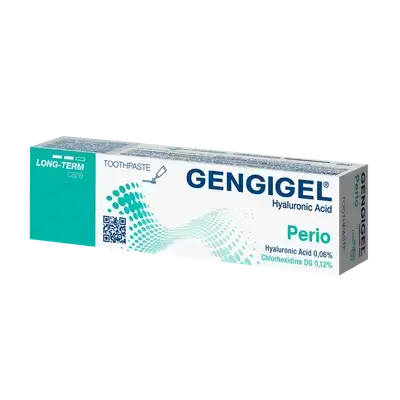 GENGIGEL Perio LONG TERM 0.06% HA and 0.12% CHX Toothpaste 50ml - toothpaste with hyaluronic acid and chorhexidine