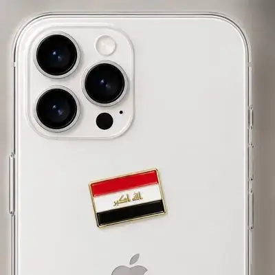Sticker on the back of the phone