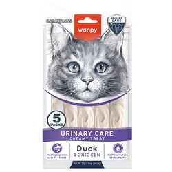 WANPY Urinary Care Creamy Treat Duck & Chicken For Cat 14g*5tubes