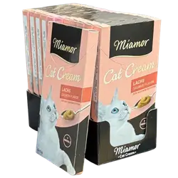 Miamor Cat Cream in Salmon-Flavor.