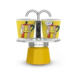 Moka set mini expess r lichtenstein +2 bicchierini