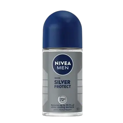 Anti-Transpirant Roll-On Silver Protect Antibacterial 72H Active Protection 50ml _ NIVEA