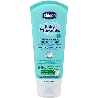 Baby Moments Every Day Nappy Cream 0m+ Perfume & Zinc Oxide Free 100ml _ Chicco