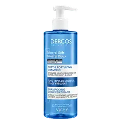 DERCOS Mineral Soft & Fortifying Shampoo for All Hair Types 400ml _ VICHY