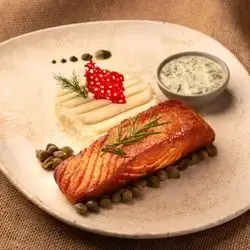 Grilled Salmon Steak