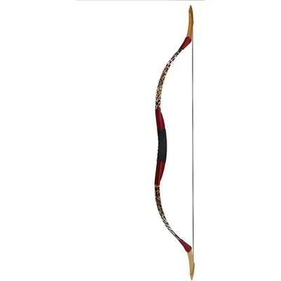 Leopard Grain Traditional Archery Longbow – 35 lb Draw Weight