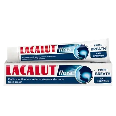 Flora Fresh Breath Anti Halitosis 75ml _ LACALUT