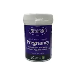 Basic Nutritional Support Pregnancy 400mcg Folic Acid+vit D3 10mcg and B12
