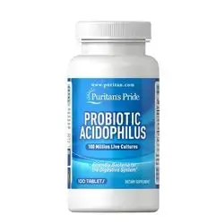 Probiotic acidophilus 100 Million Puritans Pride 100 tablets
