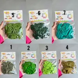 Ballon 10 pc green tone