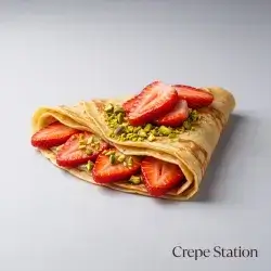 Strawberry and Pistachio Crepe