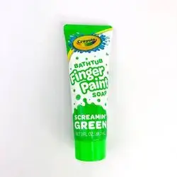 Finger Bath Paint Screamin Green CRAYOLA