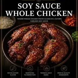 Korean Fried Chicken With Soy Sauce Whole